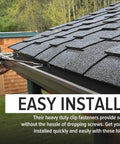 Installation of Gutter Hangers 5 Inch With PreInserted Rust Resistant Screw Heavy Duty Rain Gutter Brackets on roof