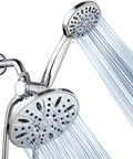 7 Inch Premium High Pressure Rainfall Shower Head And 6 Setting Handheld Combo With 3 Way Diverter Chrome Finish Rub Clean Jets Angle Adjustable