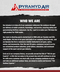 Pyramyd Air company mission statement and history about airgun expertise and product offerings.
