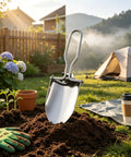 Ultra Portable Folding Shovel For Camping And Garden Tasks Mini Trowel With Carrying Pouch Multi Function Digging Tool in garden