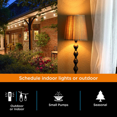 Dual Plug In Digital Timer Outlet With Remote For Indoor And Outdoor Use Weather Resistant Seasonal Light Timer For Lamps And Holiday Lights With Easy Daily On Off Scheduling And Custom Programmable Schedules Black 1 Pack