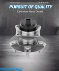 Rear Wheel Bearing Hub Assembly 512217 Compatible With Pontiac Vibe Scion Tc Toyota Celica Corolla Matrix Prius Premium Replacement With High Strength GCr15 Bearing Hub For Durable Performance.