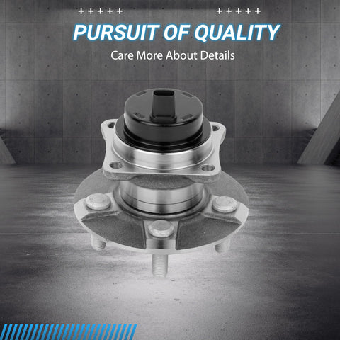 Rear Wheel Bearing Hub Assembly 512217 Compatible With Pontiac Vibe Scion Tc Toyota Celica Corolla Matrix Prius Premium Replacement With High Strength GCr15 Bearing Hub For Durable Performance.