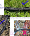 Flat Soaker Hose Kit With Stakes For Garden, 100 Ft Total Or 2x50 Ft Linkable Drip Hose DIY Irrigation System That Saves Up To 80 Percent Water setup