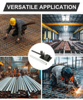 Heavy Duty Manual Rebar Bender For 4mm To 14mm Steel Rods, showing versatile application in construction and metalwork environments.
