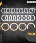Transfer And Differential Service Gasket Kit For Toyota And Lexus Rigs Including 4Runner Land Cruiser Tundra Tacoma FJ Cruiser Highlander RAV4 Sequoia Sienna 24 Piece Kit With Crushable Oil Drain Plug Gaskets Pro Grade Quality