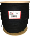 Black Glazed Trick Line And Tie Line One Eighth Inch By Three Thousand Feet Cotton Cover With Polyester Core Spool