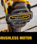 Close-up of 20V Max XR Cordless Drill/Driver Bare Tool 1/2 Inch with brushless motor label visible.