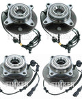 All In One Front And Rear Wheel Bearings And Hubs Kit For Ford Expedition And Navigator RWD 2003 To 2006 in package