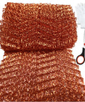 Copper Mesh For Rodent Control 5 Inches By 48 Inches Woven Pure Copper Wire Mesh For Gap Blocking with scissors and gloves