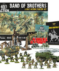 Bolt Action Band of Brothers Starter Set 28mm War Game Bundle With US Airborne And German Grenadiers Half Tracks Dice Mat Guidebook