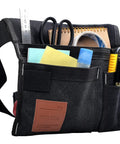 Six Pocket Tool Belt Pouch For Carpenters And Gardeners With Adjustable Waist Belt Durable Canvas Nylon Construction