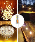 G4 LED Bulbs BiPin Base Landscape Lights 12V 1.5W Warm White 3000K T3 Size 9mm By 35mm Non Dimmable Replacement