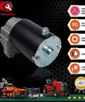 Replacement Starter Motor For V Twin Lawn Mower Engines, Fits 17HP to 22HP, shown with 16 Tooth Gear, easy to install