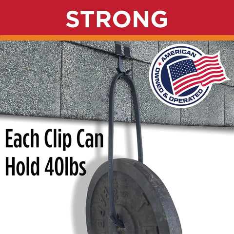 Nail Free Roof Cable Clips For Heat Tape And Electric Cables, Easy Nailless Installation, Safe On Shingles, 40lbs weight test