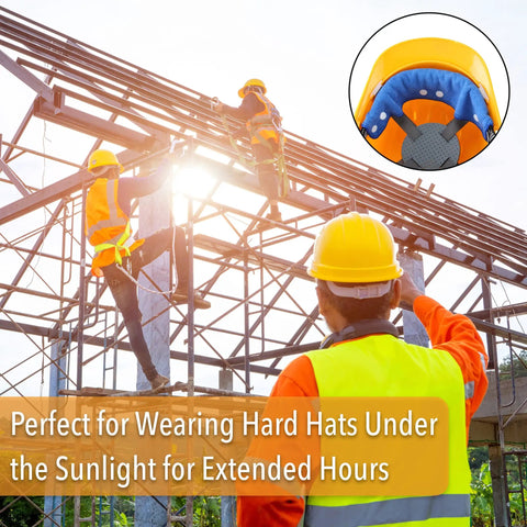 Heavy Duty Hard Hat Sweatbands Four Pack Washable Reusable Liners For Construction Crews Superior Moisture Wicking Keeps Your Head Cool During The Daily Grind Super Cozy Jobsite Protection