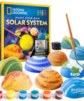 Magnetic Solar System Art Kit For Kids With 9 Magnets Build Paint And Display 3D Planet Magnets On Any Fridge Safe High Quality Materials Totally Fun Educational STEM Craft For Curious Adventurers, paint set and magnets