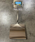 Straight Up 16 By 20 Inch Floor Scale With No Sweat Waterproof Washdown Deck NTEP Legal For Trade Certified 400 Pound Capacity designed for accurate weighing.