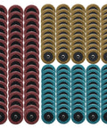 Two Inch Quick Change Surface Conditioning Discs Set Of 150 Pieces Medium Grit Aluminum Oxide For Die Grinders displayed