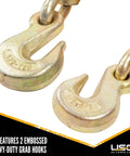 Quikbinder Ratchet Binders With Folding Handle Two Pack For One Half To Five Eighths Inch Grade Seventy Or Grade Eighty Chain