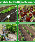 1000 Ft Drip Tape Irrigation Kit With 5/8 Inch Tubing 16 Mil Thickness in diverse garden and farm applications