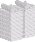Heavy Duty Cotton Shop Towels 12x14 Inches 50 Pack Bulk Rags For Garage Automotive Industrial And Home Cleaning Reusable