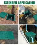 Heavy Duty 16X16X16 Inch Underground Splice Box With Solid Cover shown in various outdoor installations for cable management.