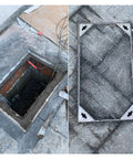 Stainless Steel Invisible Manhole Cover With Frame And Handles, 14 By 14 Inch Recessed Square Lid For Lawn Garden Yard And Driveway Drainage, Durable 304 Grade, Customizable Fit