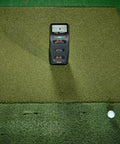 Launch Pro Golf Launch Monitor With Ball And Club Data, High Speed Camera Tracking on practice mat with golf ball indoors.