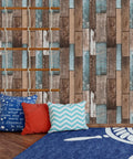 Wood Look Grain Plank Peel And Stick Wallpaper 393 Inches Long By 17.7 Inches Wide Self Adhesive And Removable Rustic Vintage Faux Vinyl