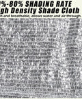 Close-up of reflective surface on Cooler Outdoor Shade Cloth With 85 Percent Aluminum Foil Mesh Reflective Sun Block Fabric 6.5 ft by 10 ft.