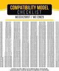 Compatibility model checklist for Durable Heavy Duty 89.5 Inch Dryer Belt Replacement For GE Whirlpool Hotpoint Kenmore WE03X29897 WE12M29