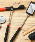 Six Piece Telescoping Inspection Mirror Set For Cars And Under Vehicle Checks Retractable Round And Square Mirrors