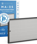 MA-35 Replacement Filter 3 In 1 For Smoke Dust Odors And Pet Dander With True HEPA H13 Activated Carbon And Pre-Filter 1 Pack