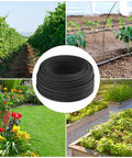 Durable 100 Foot One Quarter Inch Irrigation Tubing Soaker Hose System With Rubber And PE Material in garden settings