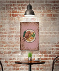 Dope Tonkotsu Noodles Themed Wall Art For Kitchen And Office, Funny Food Sign, Vintage Pewter Metal Wall Denoter in coffee corner