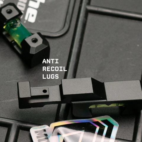 Scope Leveling Kit With Picatinny Bubble Levels for quick setup and real deal precision, showing anti recoil lugs