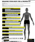 Size chart for Three Way Class 3 Reflective Bomber Jacket With Roll Away Hood Waterproof 100 Percent Polyester Oxford With Sealed Seams 2 Inch Silver Reflective Tape Zipper Closure Black With Yellow Accents X Large.