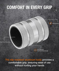 Internal And External Pipe Reamer For Copper Pipe One Eighth To One And One Half Inch Deburring Tool with slip-resistant aluminum body.
