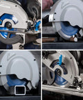 Ferrous Metal Cutting Circular Saw Blade, 7-1/4 Inch, 40-Tooth, For Mild Steel, Blue Finish, cutting steel tube and sheet metal