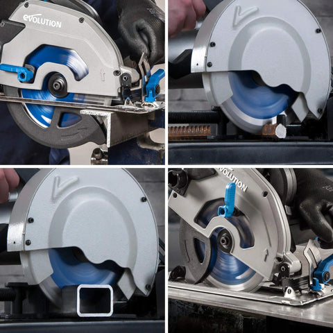 Ferrous Metal Cutting Circular Saw Blade, 7-1/4 Inch, 40-Tooth, For Mild Steel, Blue Finish, cutting steel tube and sheet metal