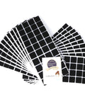 Heavy Duty Self Adhesive Felt Pads Black Square Stick On Furniture Glides pack of 800 showing various angles and surface details.