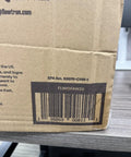 Cardboard box with barcode FLWOFAN20 and EPA number visible, part of Bug Trap Lantern 2-In-1 Mosquito Trap And LED Camping Lantern packaging