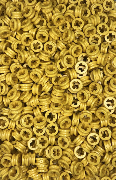Technic Half Bushing And Cross Connector Set, 100 Gram Grab Bag Of Compatible Parts, 4265c Random Color STEM Build Kit For DIY MOCs And Mindstorms Projects