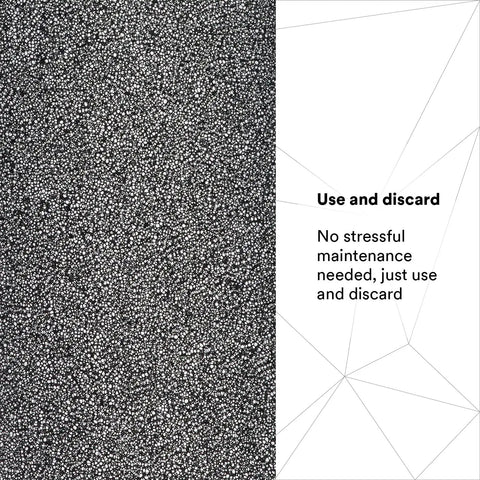 Versaflo TR-6600 Prefilter For TR-600 PAPR text saying 'Use and discard' with textured material background