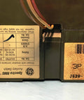 Hardened 3 Phase 3 Pole 60 Amp Circuit Breaker With Electronic Trip And Free Standing Mount Built For 600 Volt 50 60 Hz Systems showing label and terminals.