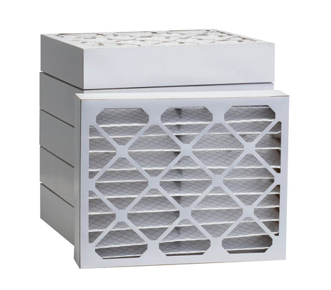 Stack of 16x20x4 MERV 13 Pleated HVAC Filter 6 Count For Furnace And AC Traps Bacteria Dust Mold and Pollen