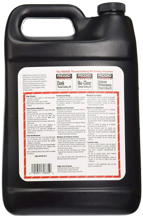 Nu Clear Thread Cutting Oil For Plumbing And Metalwork 1 Gallon Heavy Duty Pro Grade Lubricant That Cools Threads And Pipes Halogen Free PCB Free Chlorine Free Prolongs Tool Life And Debris Free Clean Cuts