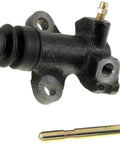 Go-To Direct Fit Clutch Slave Cylinder Replacement For Smooth Shifts, OEM-Grade Build With Durable Rubber Seals, Reverse-Engineered For Exact Fit And Reliable Pedal Response. Black metal clutch slave cylinder with bleeder fitting