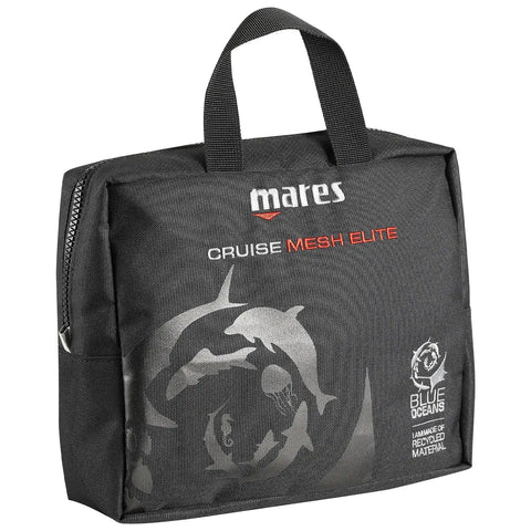 Black Cruise Backpack Mesh Elite Foldable Dive Gear Carrier with handle, 114 liter capacity for flying and road trips.